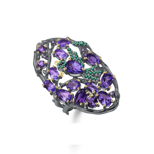 Sambia Amethyst Silberring