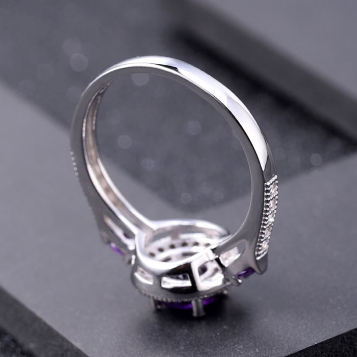 silber ring damen mit Zirkonia