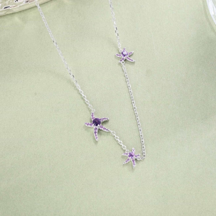 Choker Kette mit Amethyst