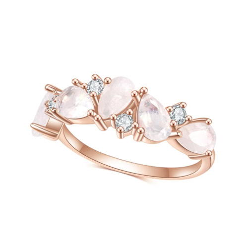 Mondstein Ring Rosegold