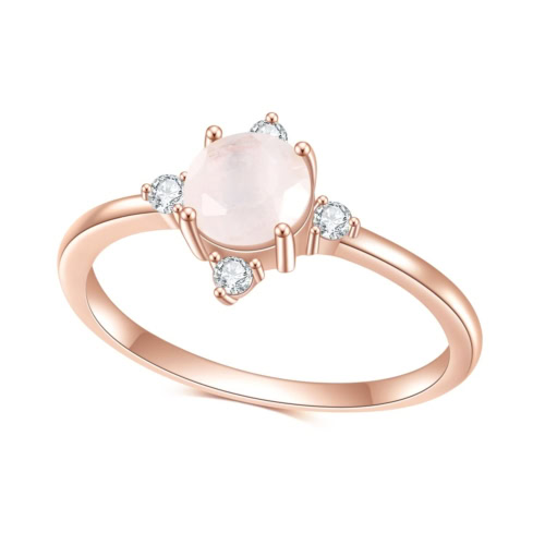 Damen Ring Rosegold mit Mondstein