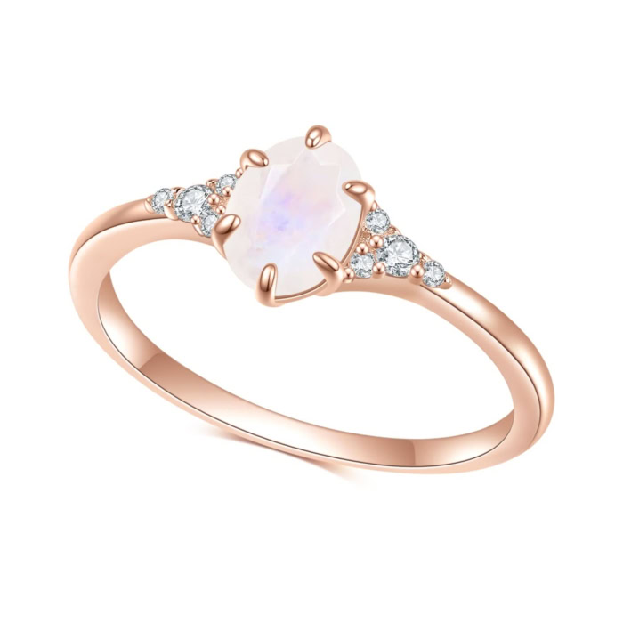 Damen Promise Ring mit Mondstein