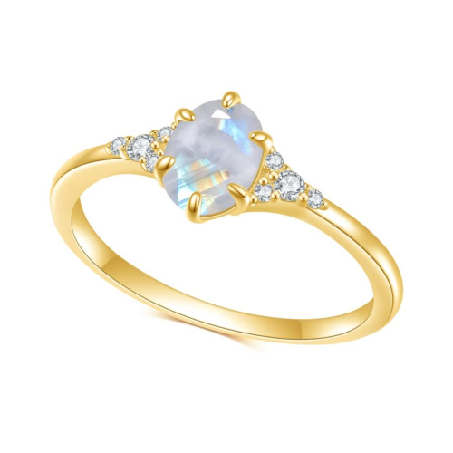 Damen Promise Ring mit Mondstein