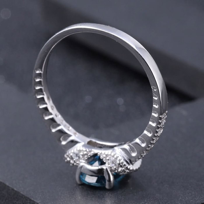 Promise Ring mit London Blue Topas