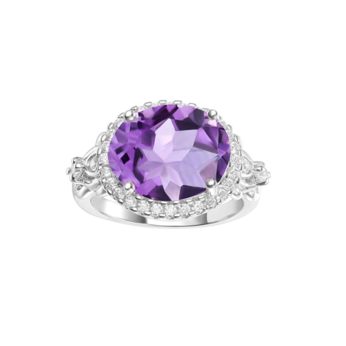 Engagement Ring mit Amethyst