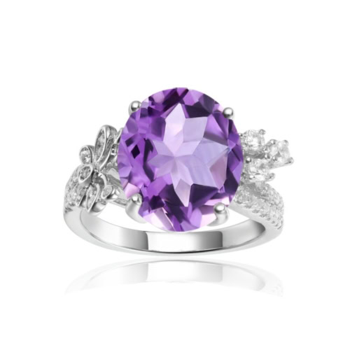 Engagement Ring mit Amethyst