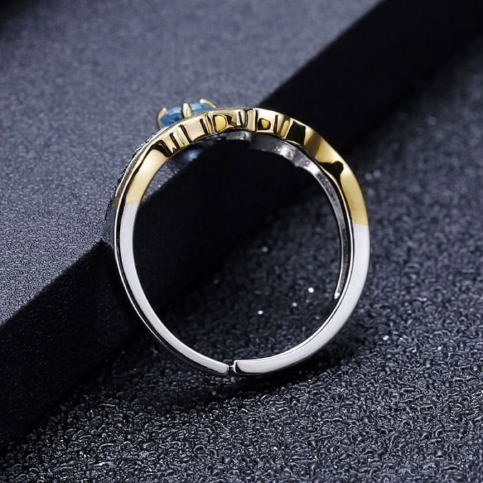 Personalisierter Ring mit Topas