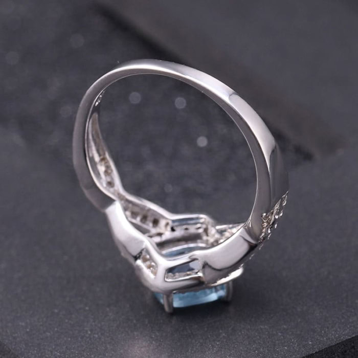 Extravagante Ring Silber mit Topas