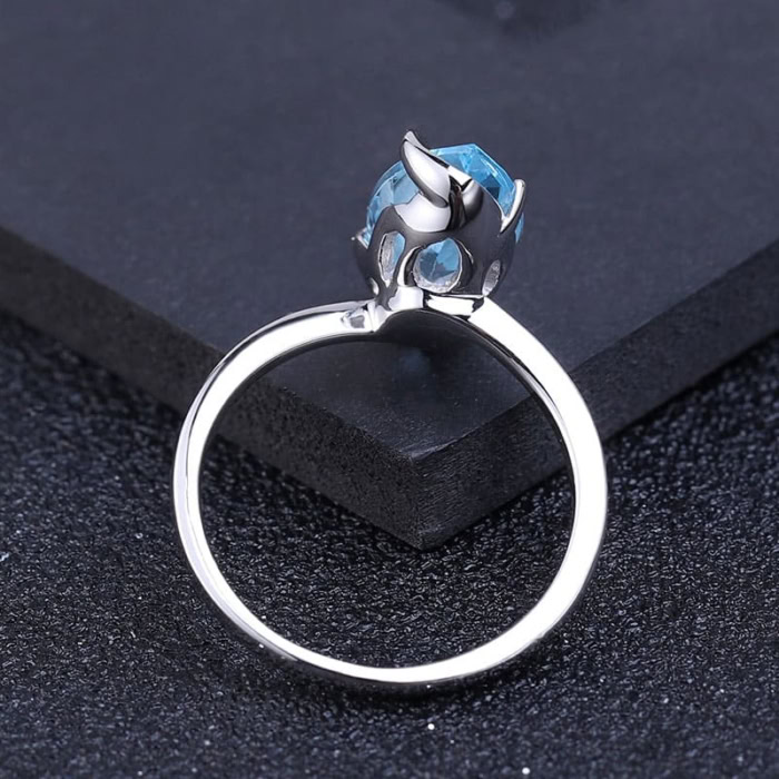 Topas Ring Frau aus Silber