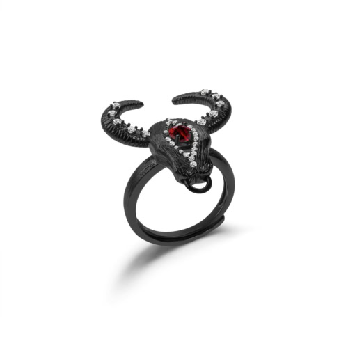 Cowboy Ring mit Granat